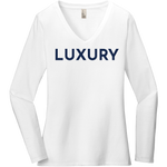 Navy Luxury - Long Sleeve Women's T-Shirt