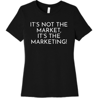 White It's Not The Market, It's The Marketing - Short Sleeve Women's T-Shirt