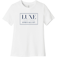 Navy Luxe Logo - Short Sleeve Women's T-Shirt