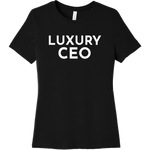 White Luxury CEO - Short Sleeve Women's T-Shirt