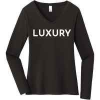 White Luxury - Long Sleeve Women's T-Shirt