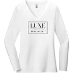 Black Luxe Logo - Long Sleeve Women's T-Shirt
