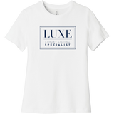 Navy Luxe Logo - Short Sleeve Women's T-Shirt